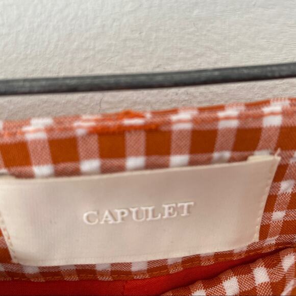Capulet Revolve Gingham Belted Pants small NWTs - Picture 3 of 7